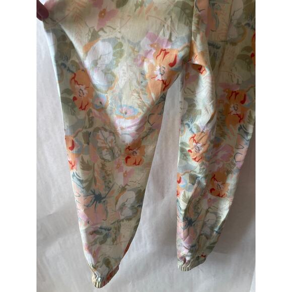 Lowerright Floral Watercolor Print Jumpsuit NWOT Women's One Piece Size Small - Picture 8 of 12
